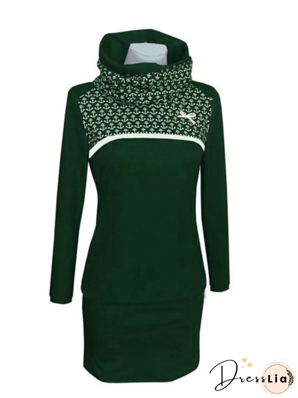Plus size Long Sleeve Casual Knitting Dress