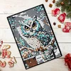 (US Local)5D DIY Owl Diamond Art Painting Notebook Kit Crystal Notepad Sketchbook Gifts