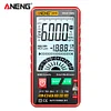 Portable Multimeter Auto Range 6000 Counts Capacitor Tester for Ohm Hz (Red)