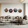4pcs Diamond Painting -DIY Round Drill Halloween