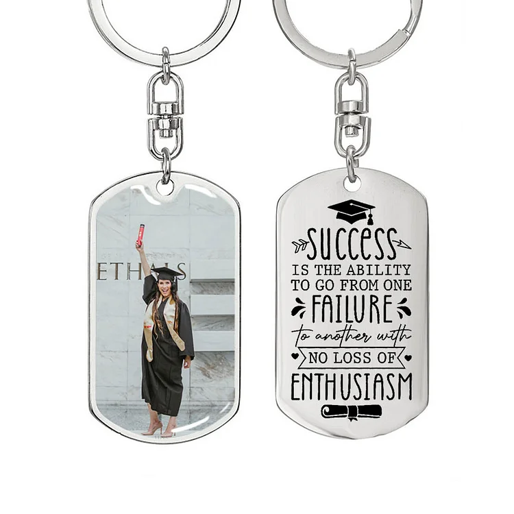 Personalized Photo Keychain Graduation Gifts for Kids
