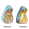LED Mary Prayer Statue Night Light Warm Light Religious Mother Decor Lights Multi-Purpose Soft Glow Resin Statue Table Lamp for Spiritual Peace Comfort
