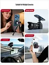 Xiletu Magsafe mobile phone holder magnetic suction cup aluminum alloy extension Action Gopro interface metal cold shoe car navigation live vlog desktop tripod magnetic suction holder base