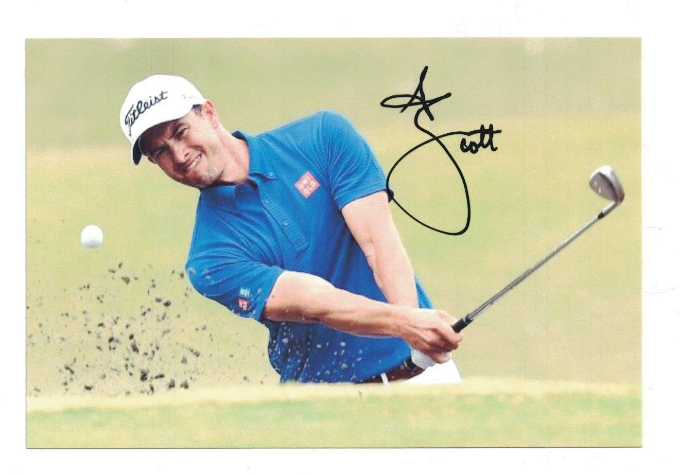 Adam Scott Signed Autographed 4x6 Photo Poster painting Golf PGA B