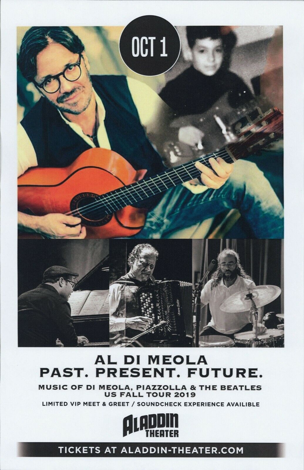 AL DiMEOLA 2019 Gig POSTER Portland Oregon Concert