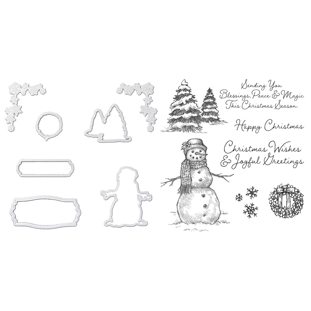 

Christmas Series (Cutting Die+Seal) - Paper Craft Cutting Dies, 501 Original