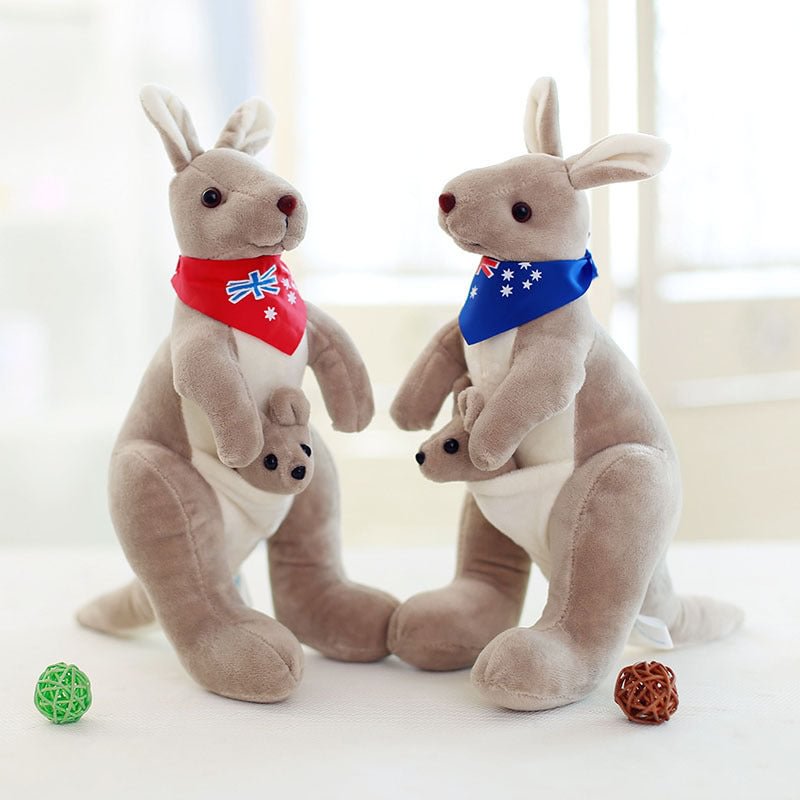 Kangaroo Stuffed Animal Kawaii Soft Cuddly Plush Toy