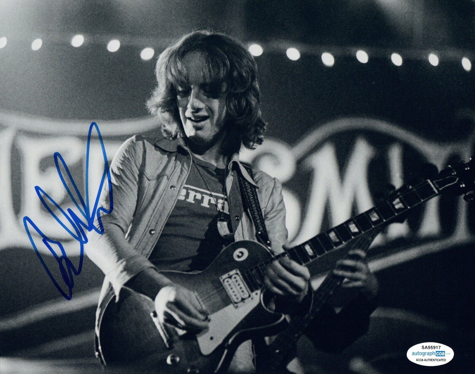 Brad Whitford Signed Autographed 8x10 Photo Poster painting Aerosmith Guitarist ACOA COA