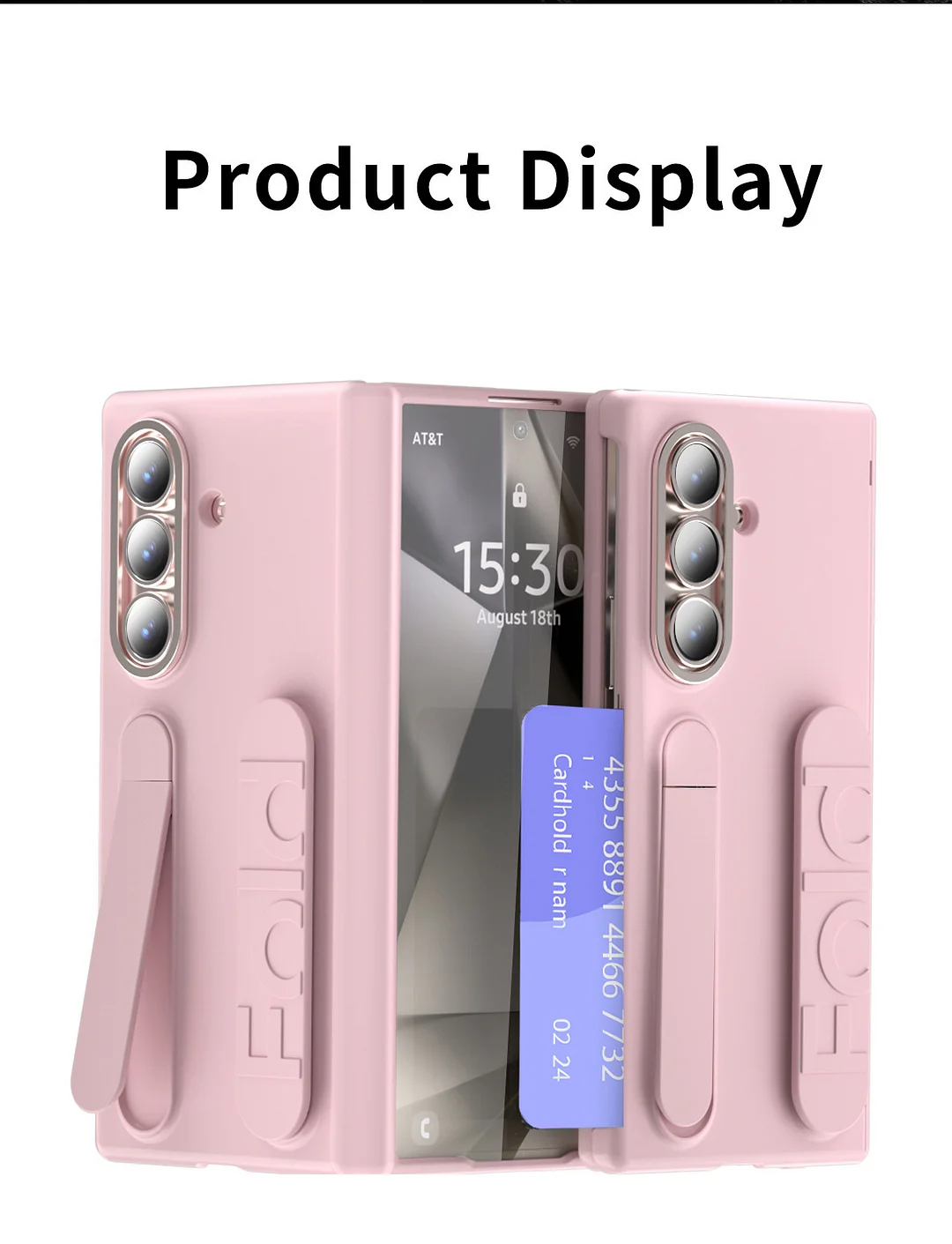 Suitable For Samsung Zfold7 Mobile Phone Case Fold6 Folding Wristband Card Hinge Shell Film Integrated Protective Case Fold5