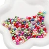 Flashing 3-8mm ABS Nonporous Pearls Colorful DIY Accessories