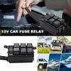 12V Car Fuse Holder with Wiring Harness Auto Fuse Relay Block for Car SUV UTV RV