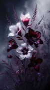 Luxury AB Velvet Diamond Painting Kit - Purple flowers