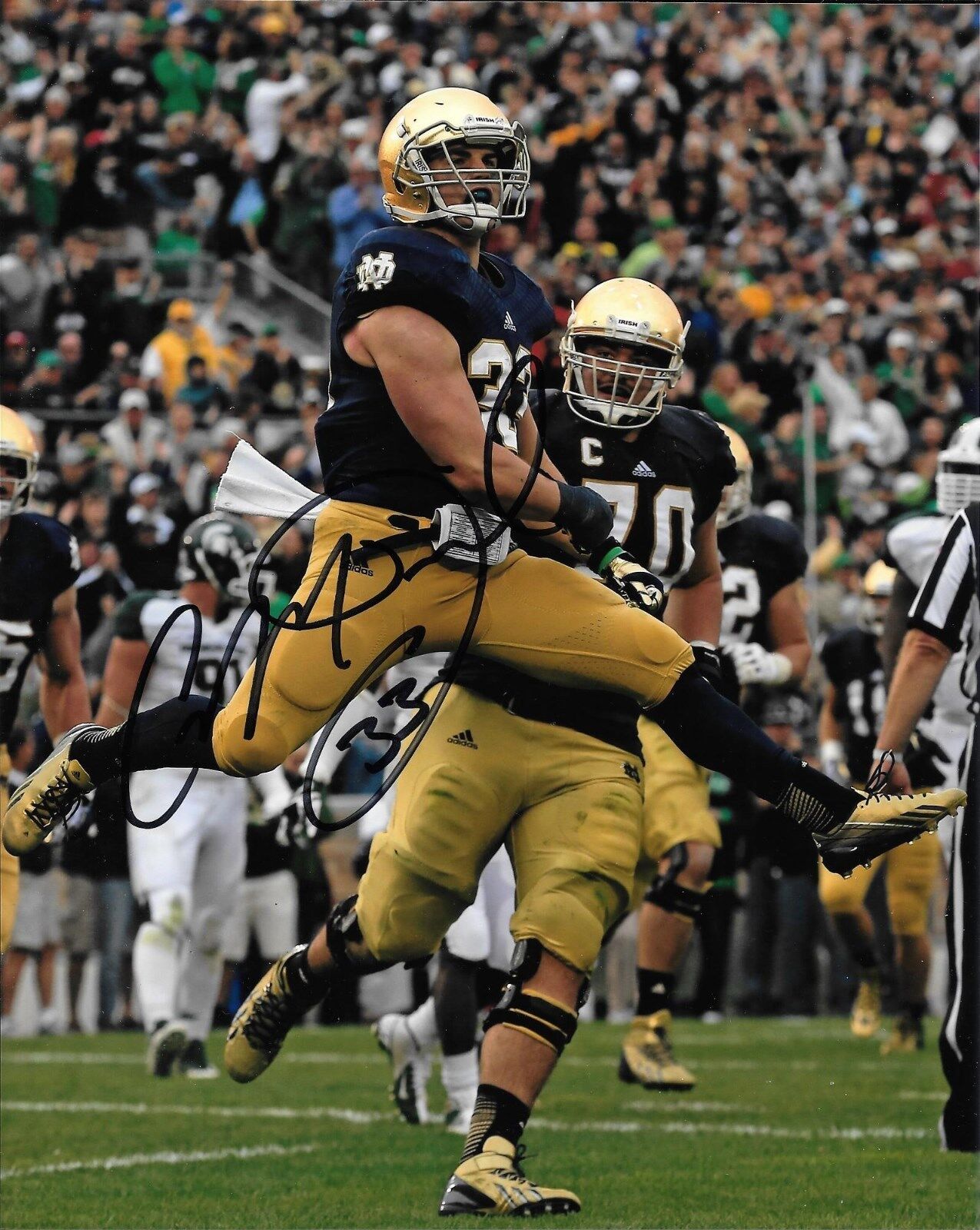 CAM McDANIEL HAND SIGNED NOTRE DAME FIGHTING IRISH 8X10 Photo Poster painting W/COA