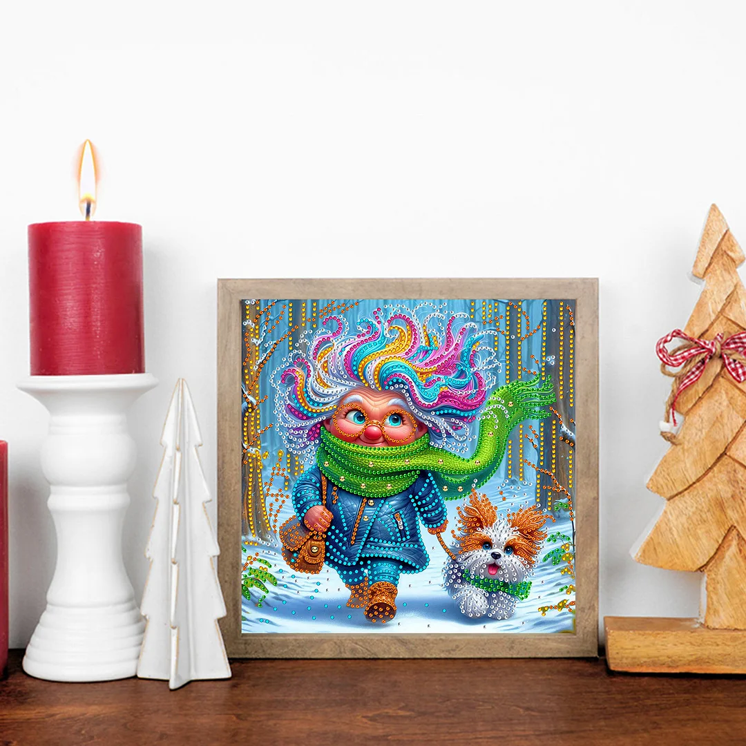 Grandma - Diamond Painting - Partial Special Shaped Drill(Canvas|30*30cm)