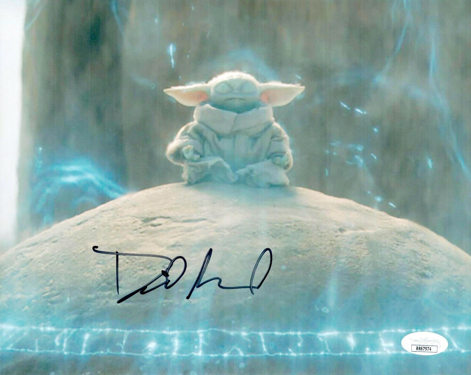 DAVID ACORD Signed 8x10 Mandalorian BABY YODA GROGU Photo Poster painting Autograph JSA COA