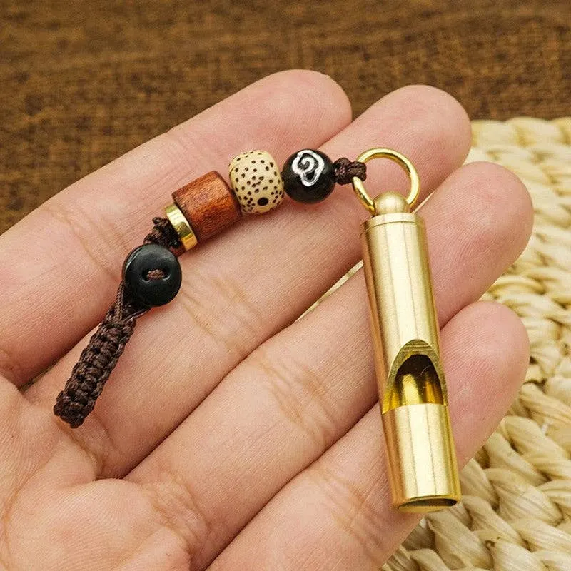 Brass Outdoor Survival Whistle