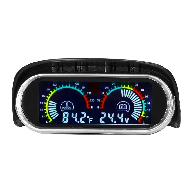 Car Digital Gauge Water Temperature Voltage Gauge for Car Truck SUV RV