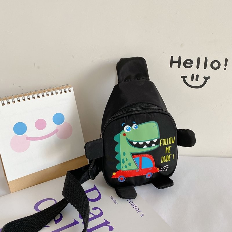 Mongw Children Bag Cartoon Dinosaur Kids Bags Kindergarten Preschool Outdoor Travel Backpack for Boys Girls Shoulder Crossbody