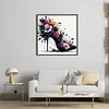 Black and Red High Heels Full Stamped Cross Stitch 11CT 3-Strand 40x40cm