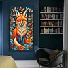 (Big Size)Fox - 14CT Stamped Cross Stitch - 40*70cm - Animal