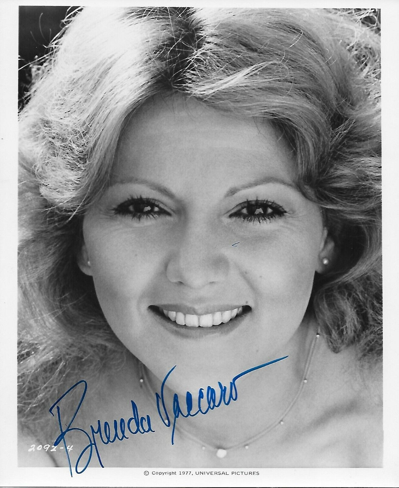 Brenda Vaccaro Original Autographed Photo Poster painting 8x10