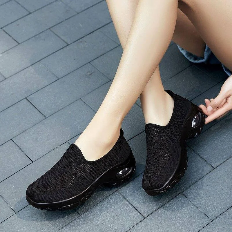 Summer New Casual Slip On Shoes For Women Fashion Woman Breathable Platform Womens Sneakers Flats Tenis Feminino Plataforma