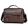Men's Retro Vertical Portable Business Casual Leather Bag