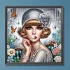 Noble blanche en forme sp&eacute;ciale 5d &agrave; pierres partielles DIY peintures de diamants peintures d&rsquo;art pr&eacute;cieux pour adultes d&eacute;butants d&eacute;coration int&eacute;rieur