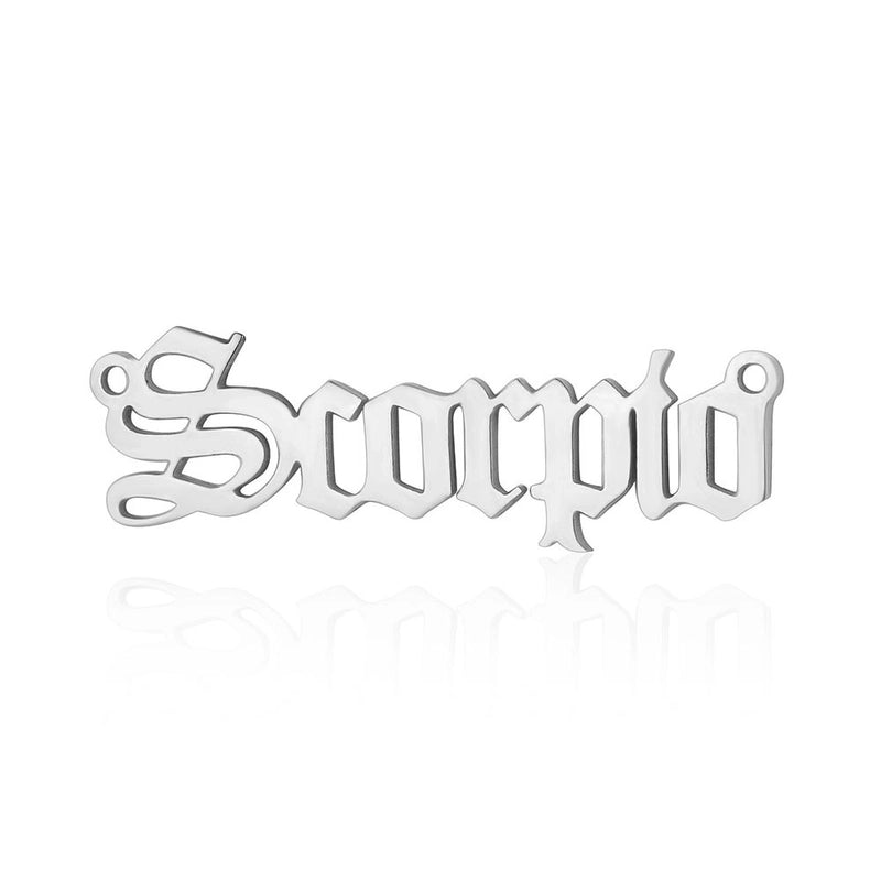 5 Pieces Stainless Steel 18K Gold Plated Letter