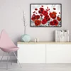 (Big Size)Poppy - 11CT Stamped Cross Stitch - 60*40cm - Flower