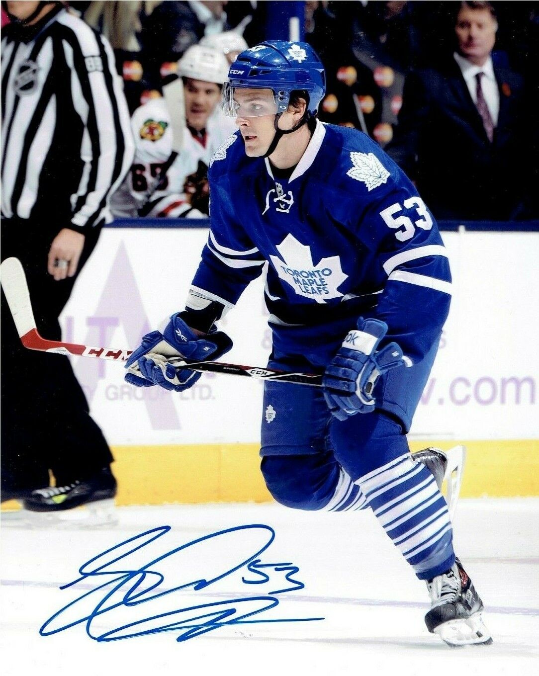 SAM CARRICK autographed SIGNED TORONTO MAPLE LEAFS 8X10 Photo Poster painting