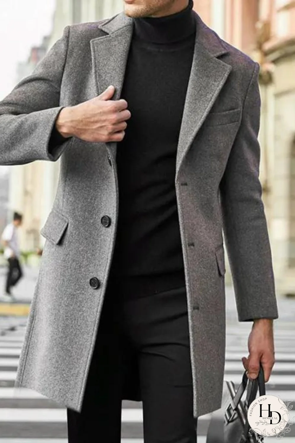Men's Clothing British Men Business Casual Woolen Coat Spring Jacket Men