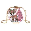 Elk DIY Diamond Painting Shoulder Bag for Coins Lipstick Earphones Gifts