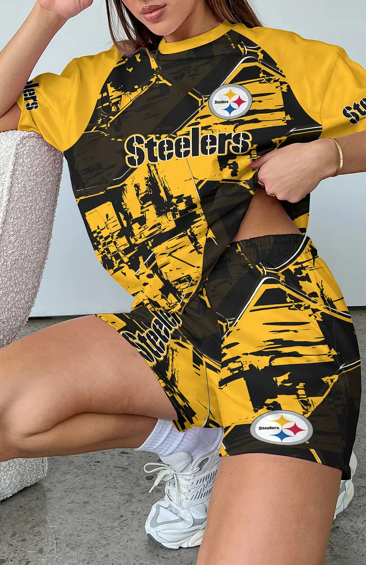 Pittsburgh Steelers Limited Edition Top And Shorts Two-Piece Suits