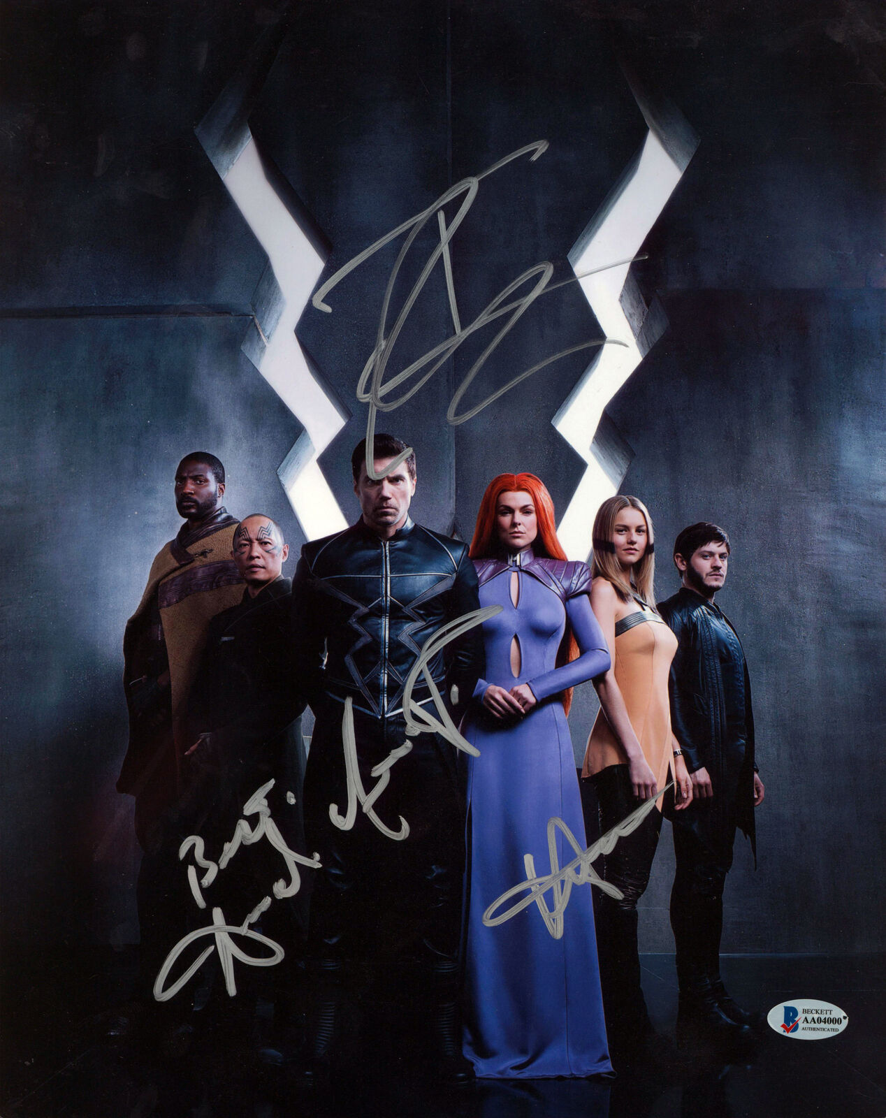 Marvel's Inhumans (3) Mount, Swan & Rheon Signed 11x14 Photo Poster painting BAS #AA04000