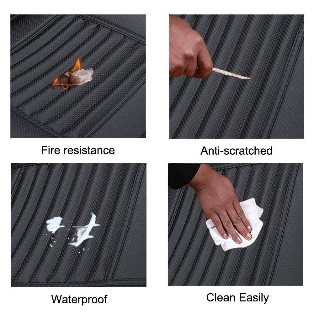 Four Seasons Universal Dani Leather Charcoal Car Seat Cushion