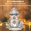 Weihnachtsleuchtturm - 5d DIY Basteln Ornament