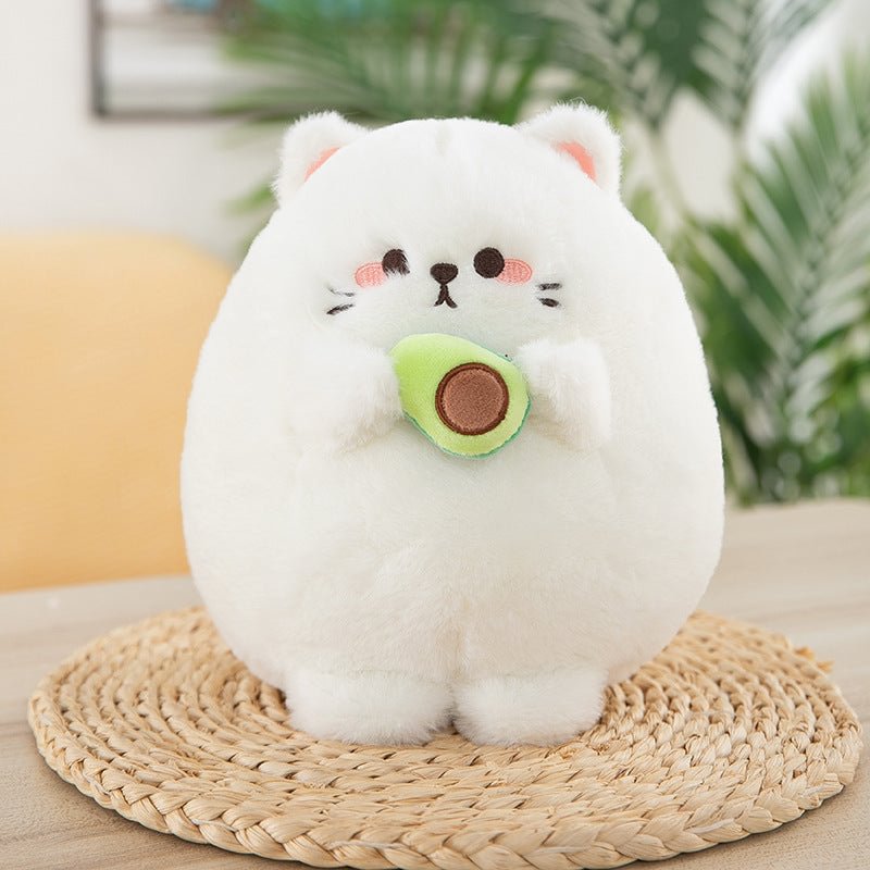 Cuteeeshop Fat Cat Plushies With Avocado