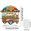 (US Only)2D Flat Print Taco Cart Light DIY Diamond Painting Desktop Decorations