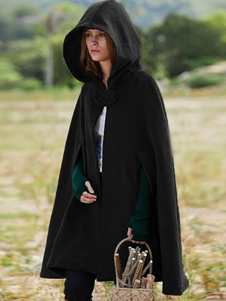 Gothic Hooded Cape Jacket wearshes