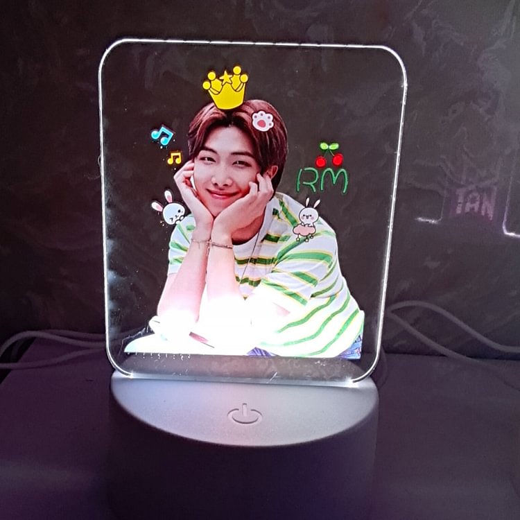 BTS Member Colorful Couch Cemote Control Night Light