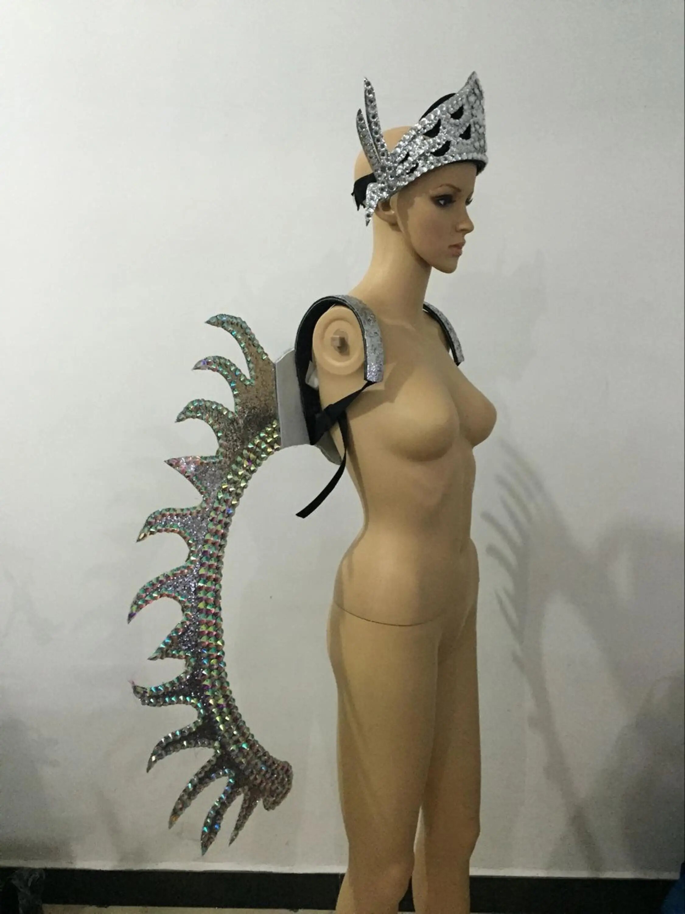 VCshoes Brazil Rio Spanish Cuba Santiago Havana Venice Dionysia Carnival Float Mask Dress Masque Ball Costume Samba Plumage Plume Headd