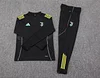 2025/2026 Juventus Half-Pull Training Suit Black Football Shirt 1:1 Thai Quality Set