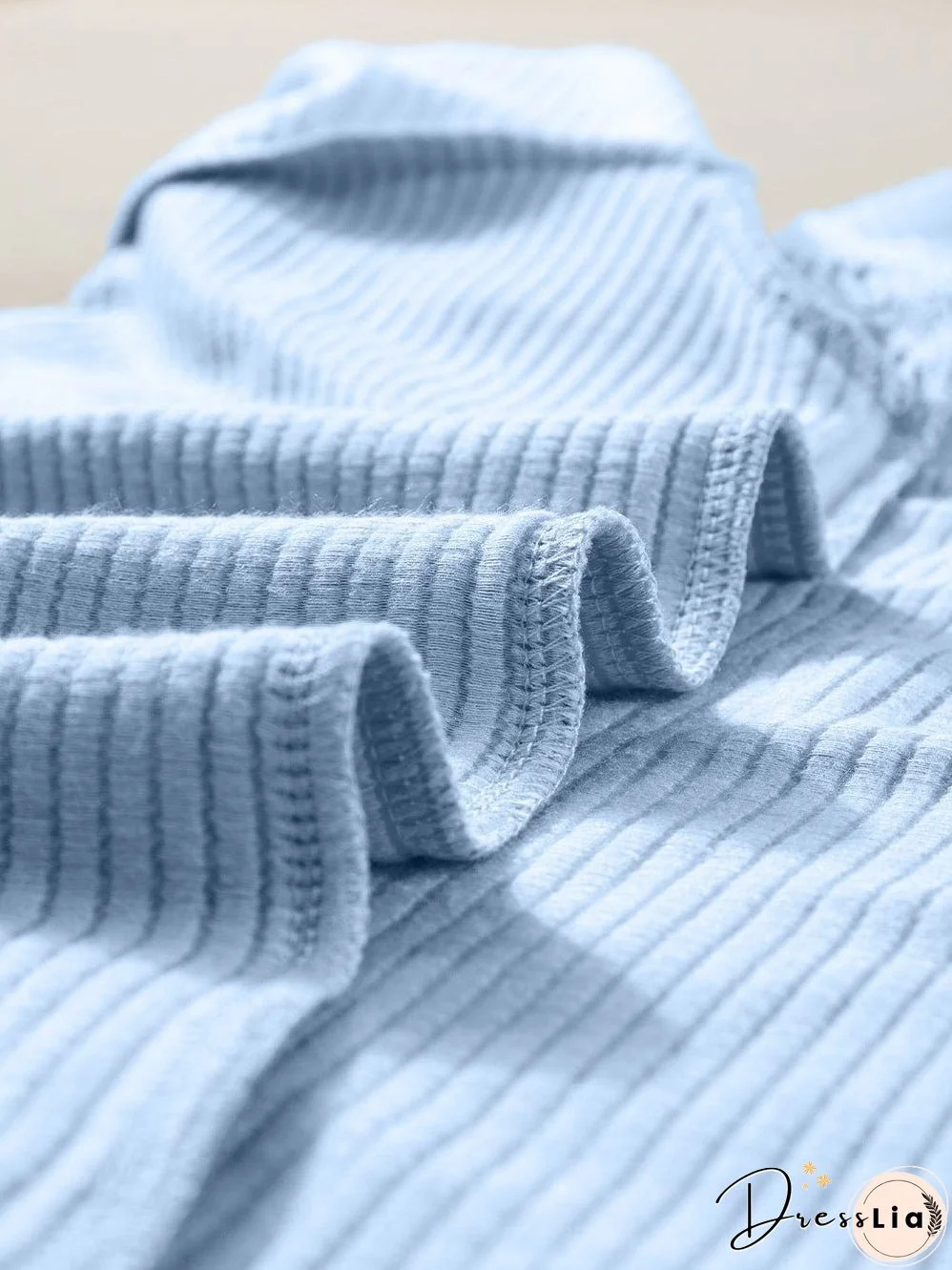 Versatile Colorblock Ribbed Knit Tee