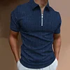Gioiacombo™ Polo da uomo casual a maniche corte a righe