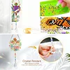 2pcs Flower Cross Diamond Painting Double-sided Crystal Window Suncatcher Craft Set Birthday Gifts Home Garden Decor Hanging Kit