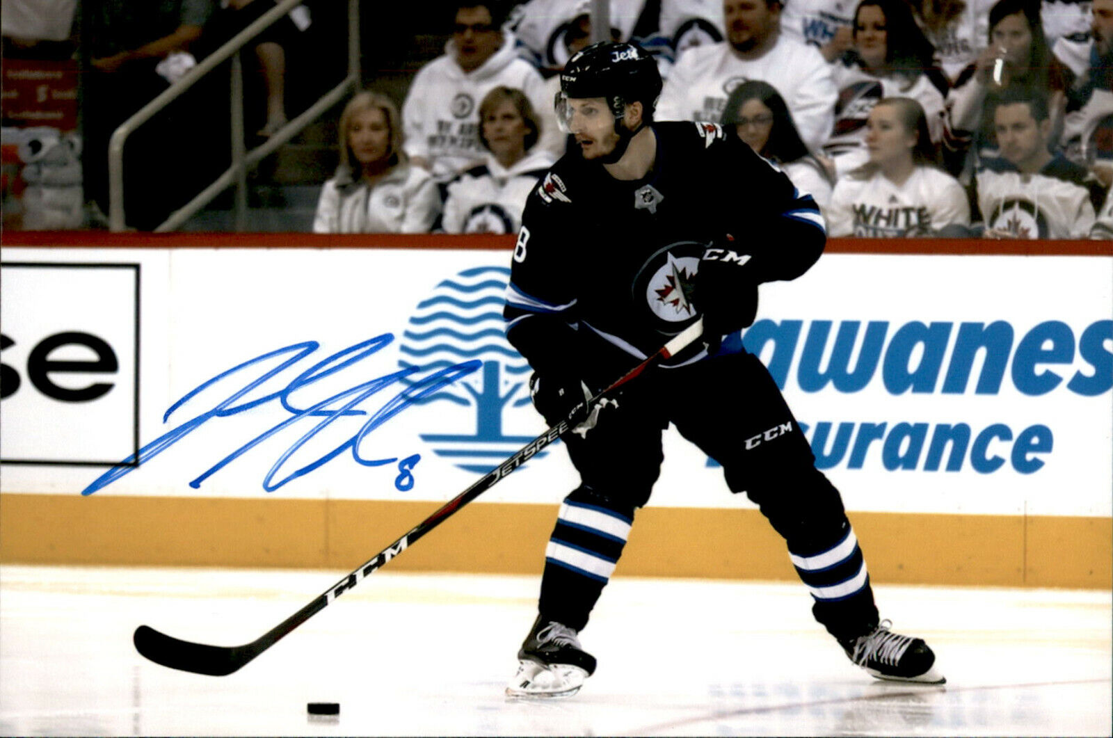 Jacob Trouba SIGNED autographed 4x6 Photo Poster painting WINNIPEG JETS #13