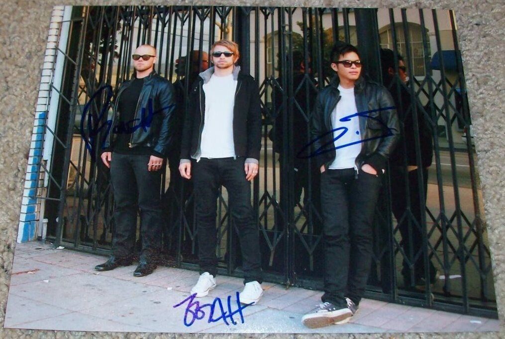 THE GLITCH MOB BAND SIGNED AUTOGRAPH 8x10 Photo Poster painting E w/EXACT PROOF BY ALL 3