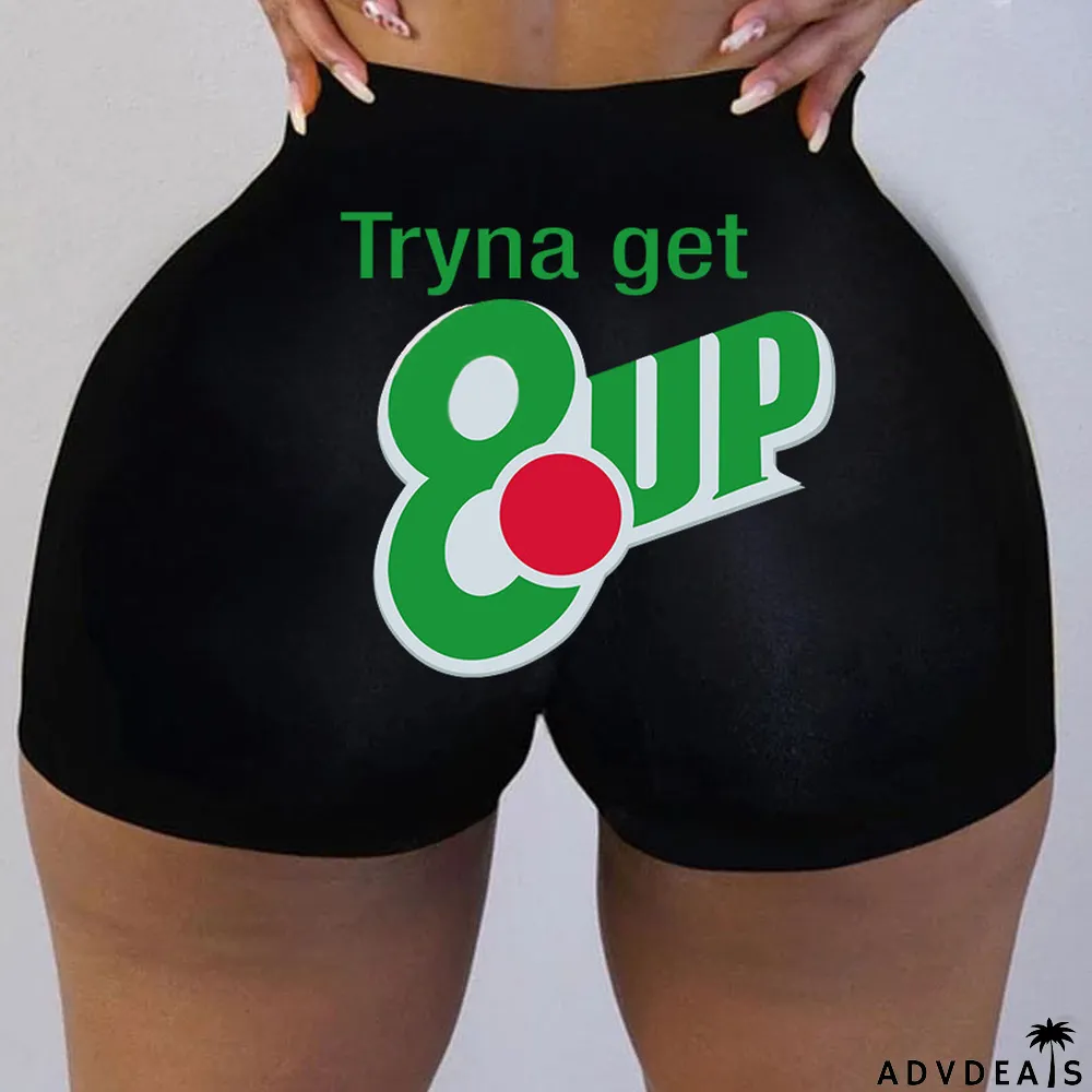 Orange Green Fashion Print Patchwork Skinny High Waist Pencil Positioning Print Bottoms