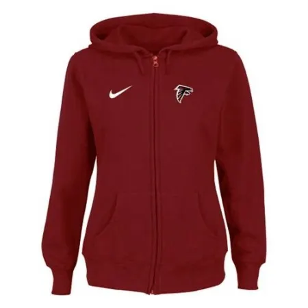 Women's  Atlanta Falcons Ladies Tailgater Full Zip Hoodie Red